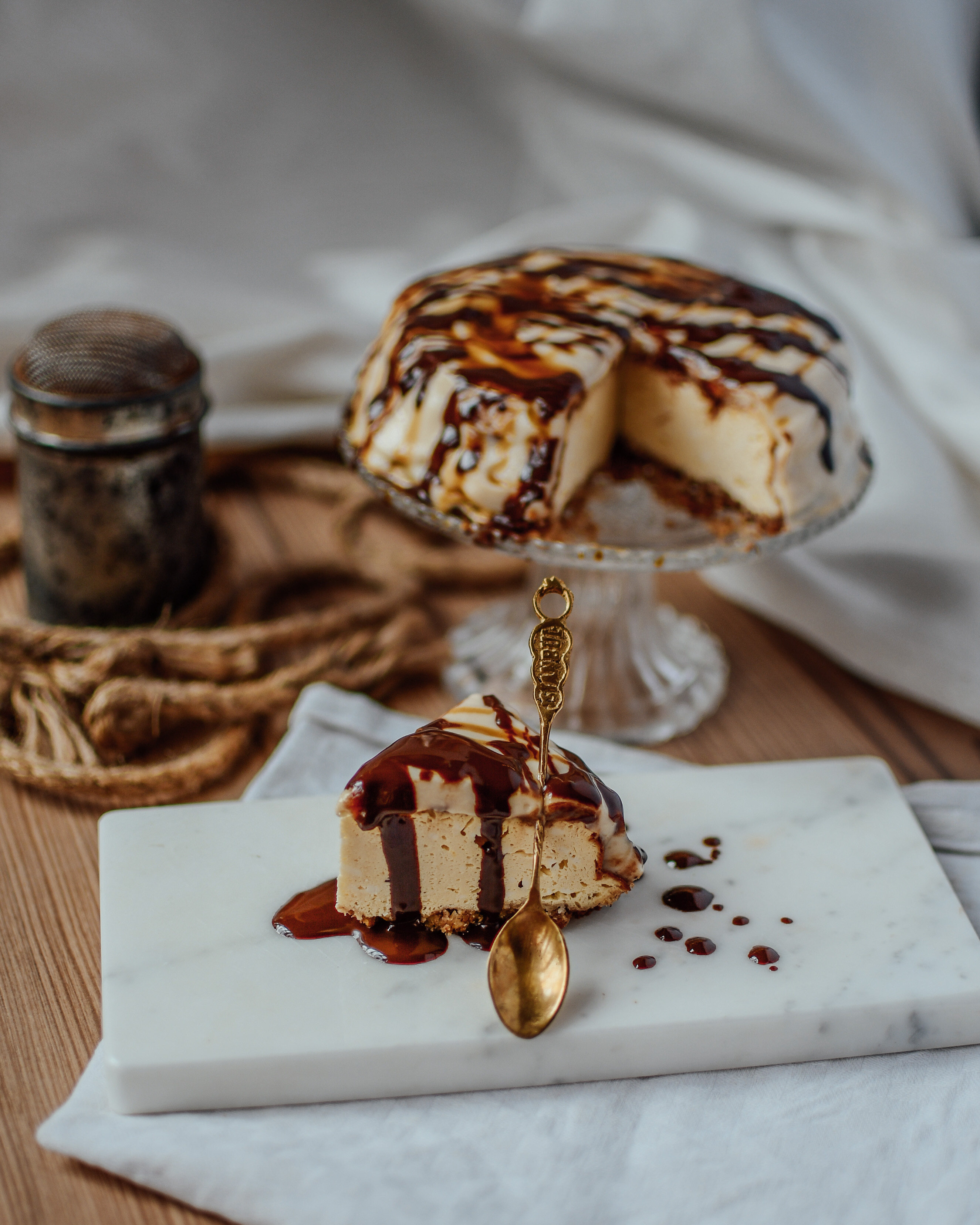 Caramel Protein Cheesecake