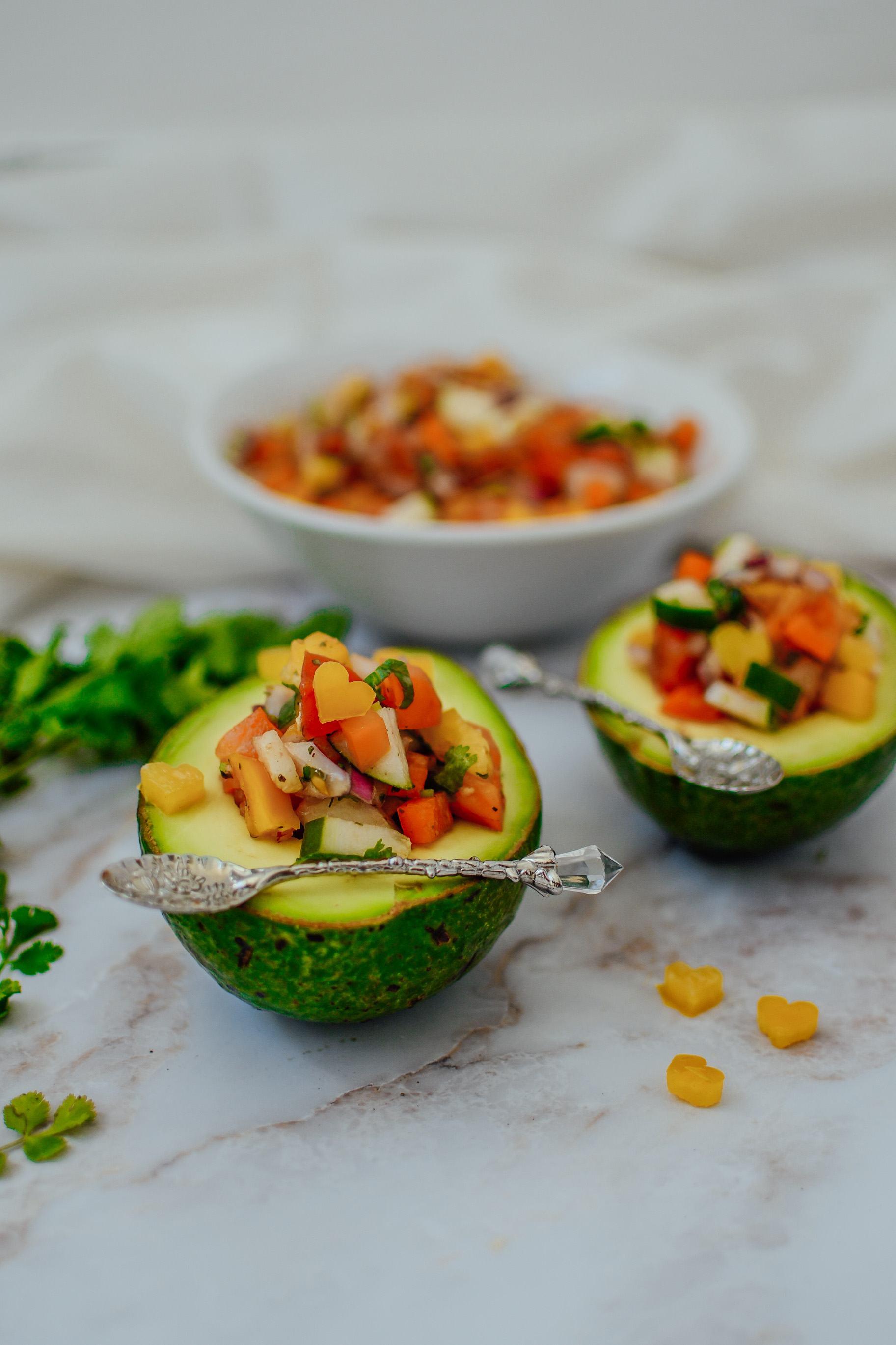 Stuffed Avocado Salad Israeli Style