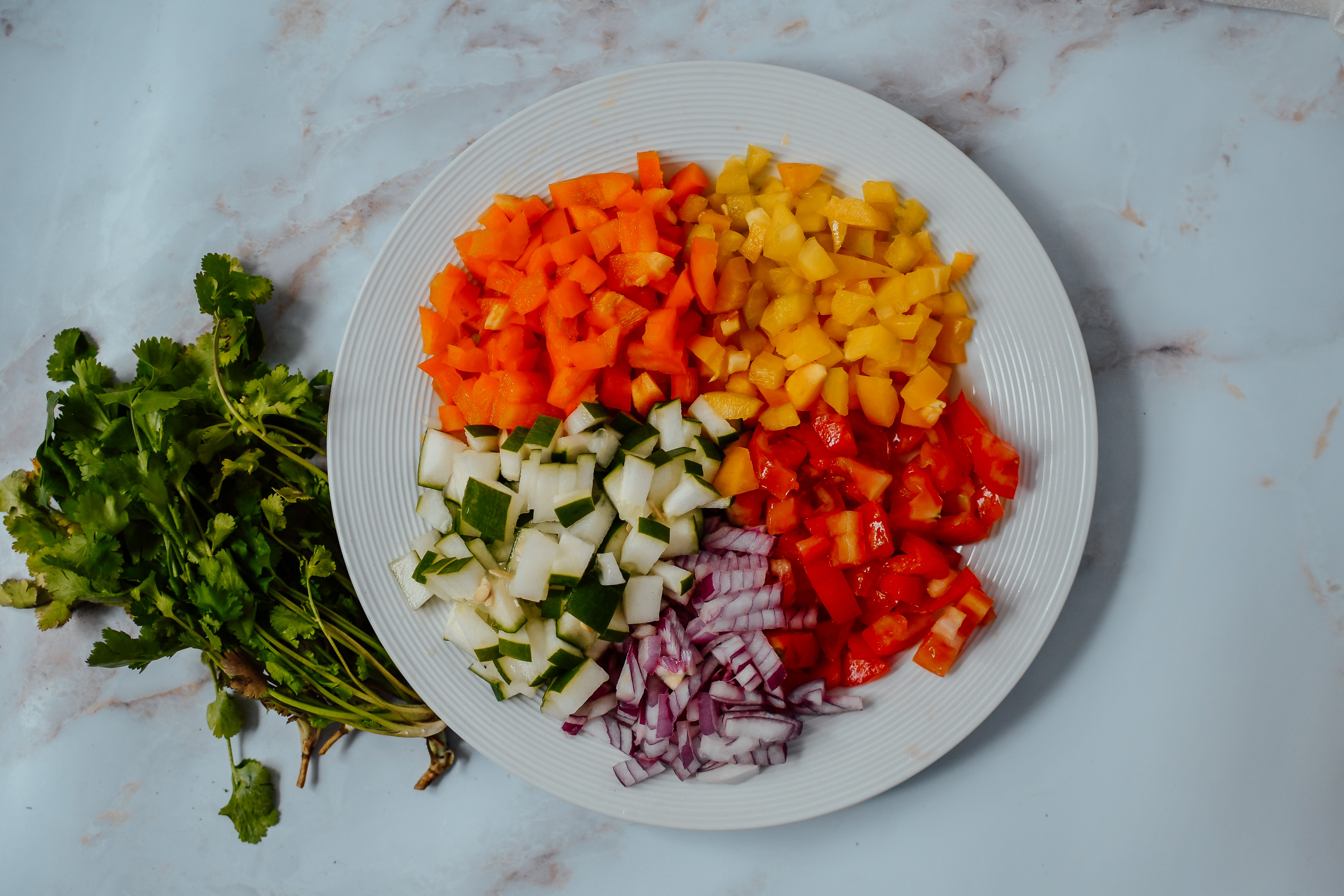 Stuffed Avocado Salad Israeli Style