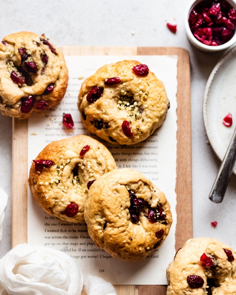 Cranberry Bagels by Lenny