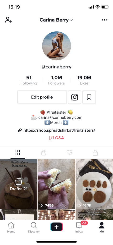 one million follower on tiktok