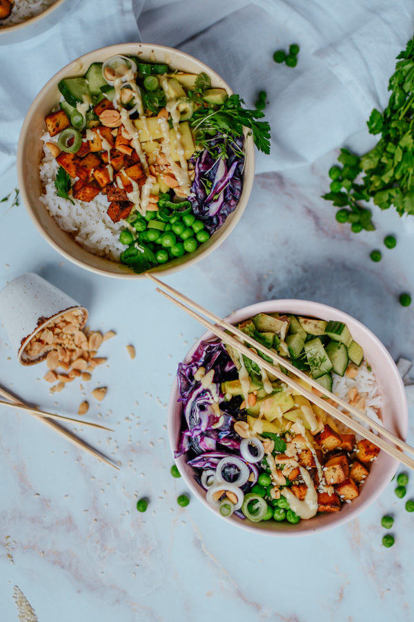 Poke Bowl Mit Tofu Vegan Und Vegetarisch Carinaberry Com