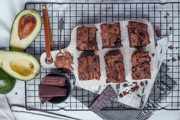 healthy avocado brownies keto