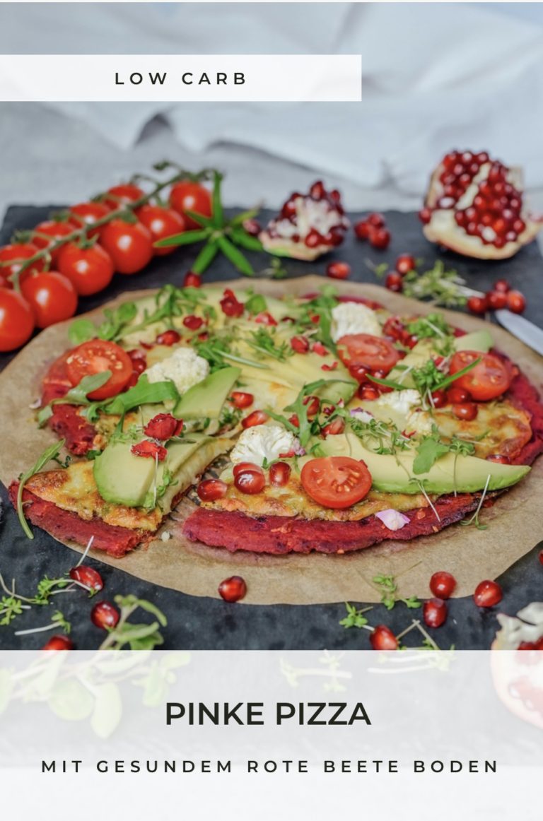 Pinke Pizza – low carb und glutenfreier Pizzaboden - carinaberry.com