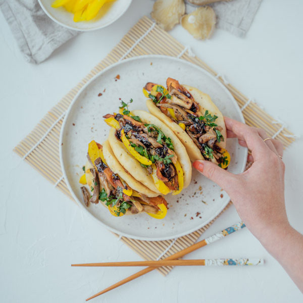 Bao Buns mit Shiitake Pilzen - carinaberry.com