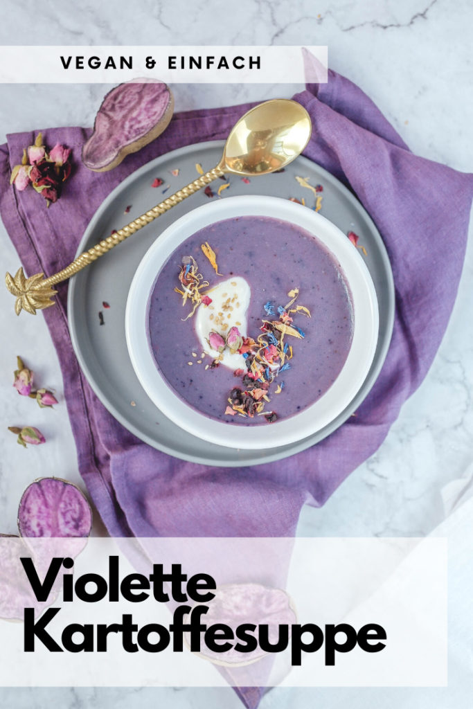 Violette Kartoffelsuppe